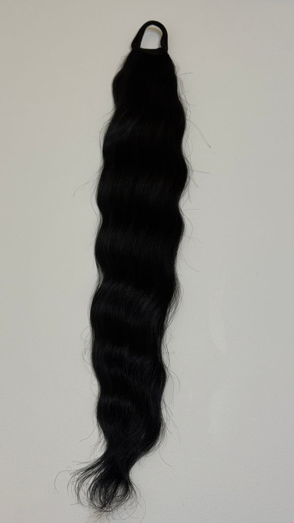 Ponytail queue de cheval wavy 18 pouces 45 cm 65 g – Divine Mag Hair